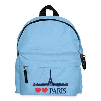 Paris / Frankreich / Love / Liebe - Kinder Rucksack - Hellblau - Vorne