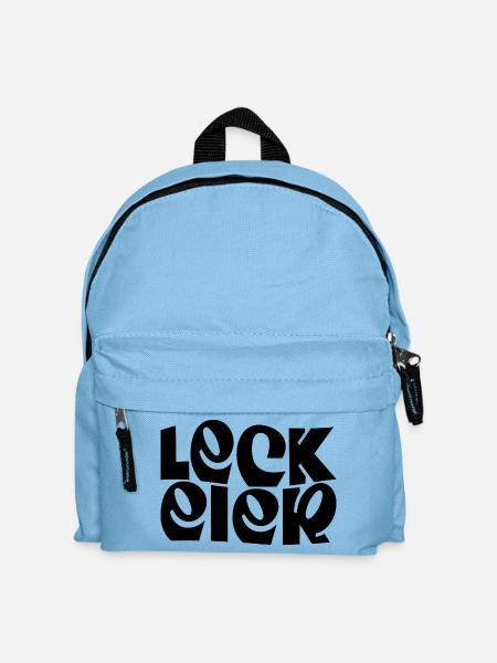 Lick Eggs - Kids' Backpack - light blue