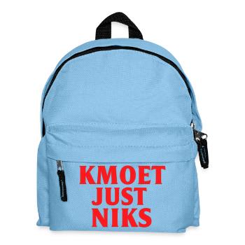 Kmoet just nothing, Antwerp dialect Shirts - Kids' Backpack - light blue - Front