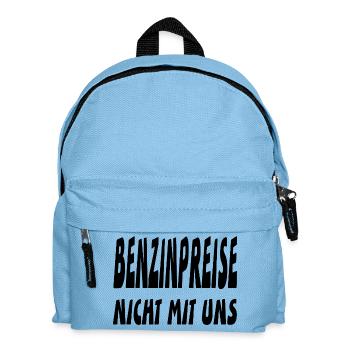 Benzin - Kinder Rucksack - Hellblau - Vorne