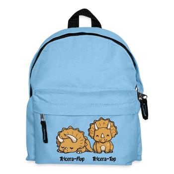 TRICERATOP TRICERAFLOP ! - dinosaure drôle enfant - Sac à dos Enfant - bleu clair - Devant