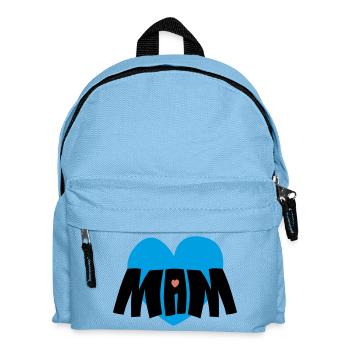 Mama-Herz - Kinder Rucksack - Hellblau - Vorne