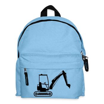 Excavator - Kids' Backpack - light blue - Front