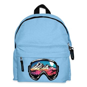 Ski Goggles Mountains Ski - Kids' Backpack - light blue - Front