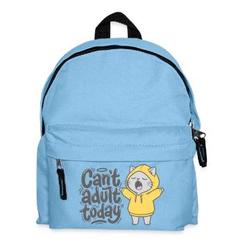 Can't adult today - Katze Hoodie - Kinder Rucksack - Hellblau - Vorne