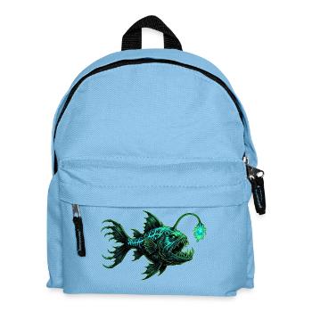 Bring Your Own Light – Deep Sea Frogfish - Kids' Backpack - light blue - Front