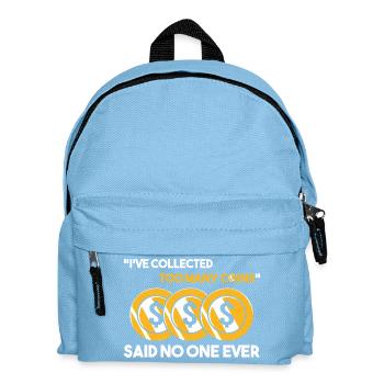 Collectionneur de pièces de monnaie - Sac à dos Enfant - bleu clair - Devant