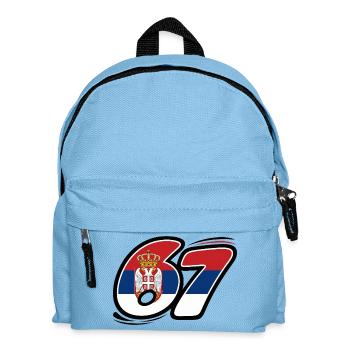 67 Serbia Edition - Kids' Backpack - light blue - Front