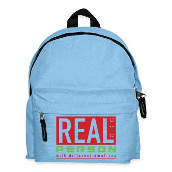 Real Person - Kinder Rucksack - Hellblau - Vorne