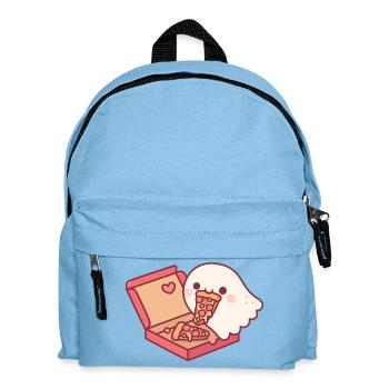 Süßer Geist liebt es, Peperoni-Pizza zu essen - Kinder Rucksack - Hellblau - Vorne