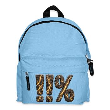 11 Prozent - 1% mehr geben - Kinder Rucksack - Hellblau - Vorne