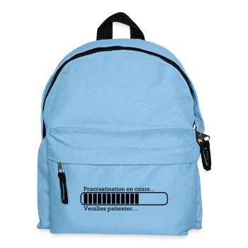 Procrastination en cours... - Sac à dos Enfant - bleu clair - Devant