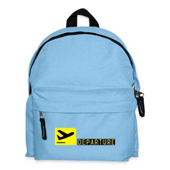 Avion qui décolle - Sac à dos Enfant - bleu clair - Devant