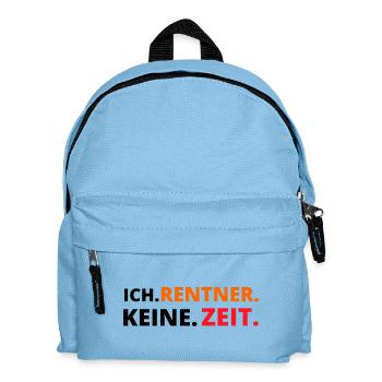 Rentner Funshirt - Rentner Sprüche – Ruhestand - Kinder Rucksack - Hellblau - Vorne