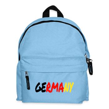 GERMANY Gradient Pinsel-Look - Kinder Rucksack - Hellblau - Vorne