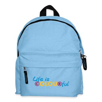 Life is colourful - Kids' Backpack - light blue - Front