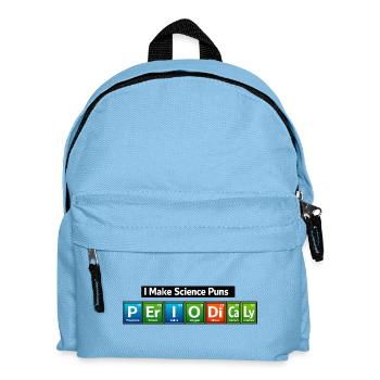 Wissenschafts-Wortwitz: I Make Science Puns - Kinder Rucksack - Hellblau - Vorne