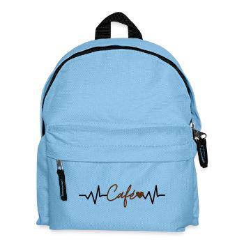 Amoureux du café - Electrocardiogramme - Coeur - Sac à dos Enfant - bleu clair - Devant