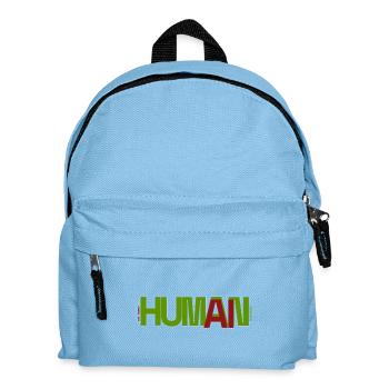 Mensch - Kinder Rucksack - Hellblau - Vorne