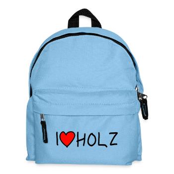 Holz Holzfäller Lustiger Spruch - Kinder Rucksack - Hellblau - Vorne