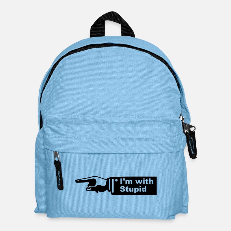 im with stupid - Sac à dos Enfant - bleu clair