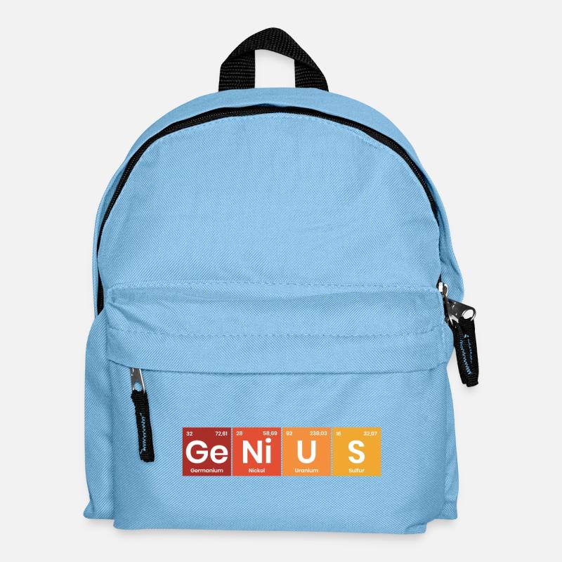Periodensystem Genius - Kinder Rucksack - Hellblau