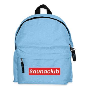 Saunaclub Grafik - Kinder Rucksack - Hellblau - Vorne