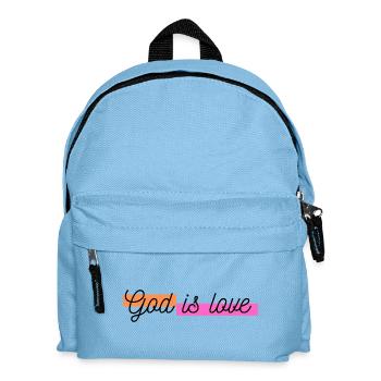 Gott ist Liebe - Kinder Rucksack - Hellblau - Vorne