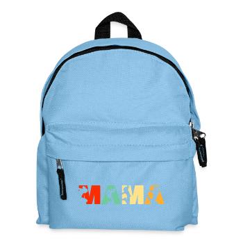 Mama Parkour Free Running Retro Design - Kids' Backpack - light blue - Front