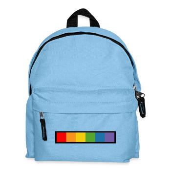 LGBT rainbow black - Kids' Backpack - light blue - Front