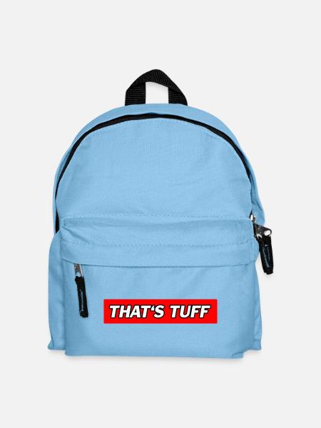 That's Tuff - Funny Memes - Kinder Rucksack - Hellblau