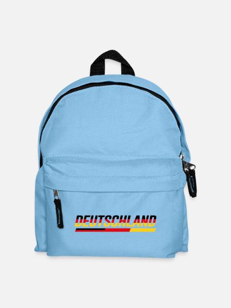 DEUTSCHLAND – Speed Stripe Racing Look - Kinder Rucksack - Hellblau