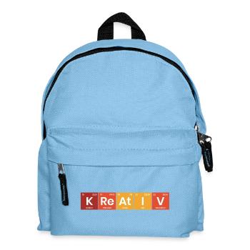 Periodensystem Kreativ - Kinder Rucksack - Hellblau - Vorne