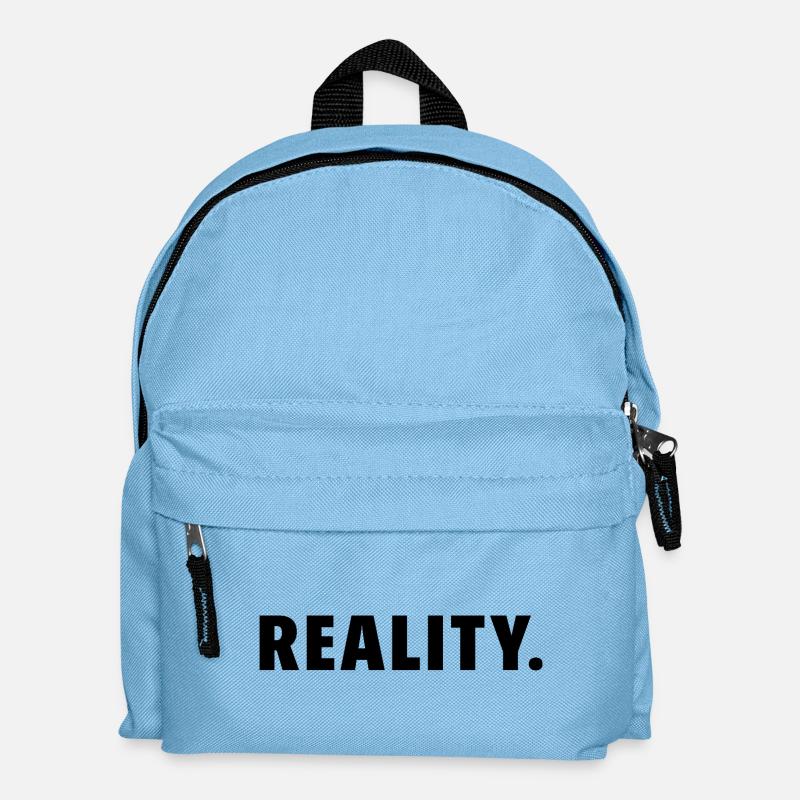 Reality Bold Typography - Kids' Backpack - light blue