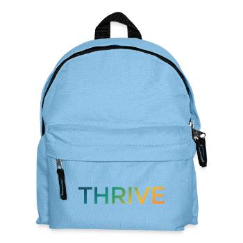 Thrive Gradient Lettering - Kids' Backpack - light blue - Front