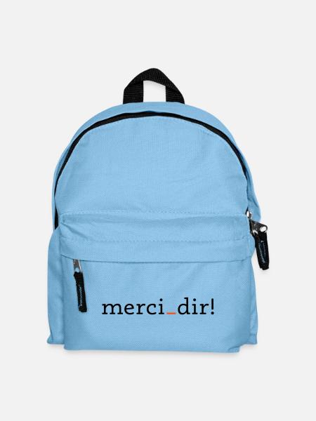 merci dir - 2 colors - Kids' Backpack - light blue
