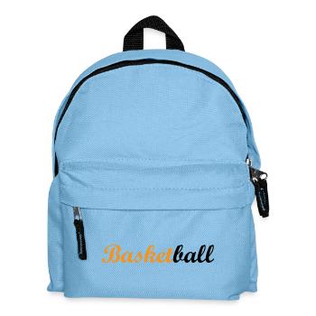 Basketball / Basketball / Basktet-Ball / Sport - Kinder Rucksack - Hellblau - Vorne