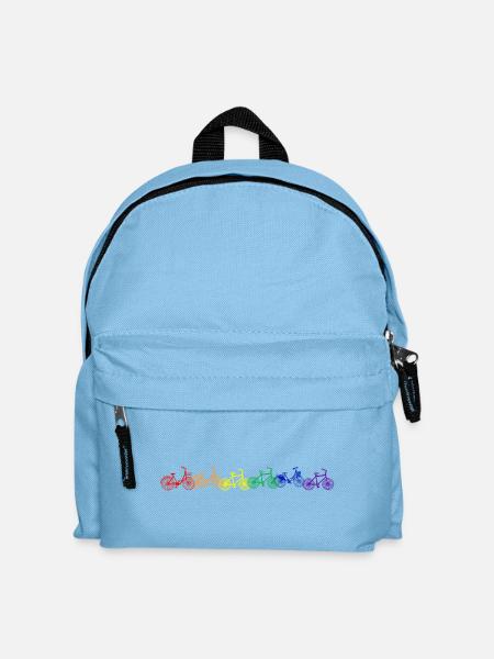 Das Leben ist bunt. - Kinder Rucksack - Hellblau