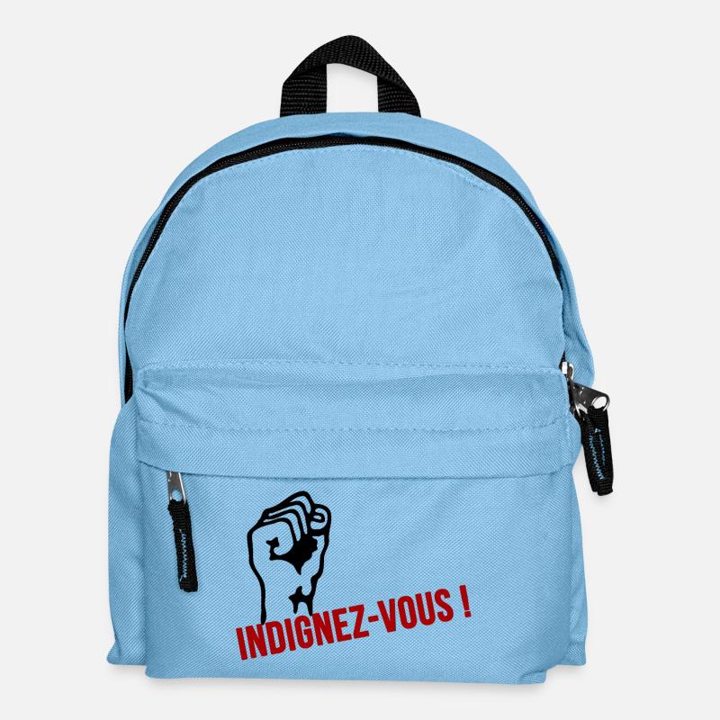 indignez vous - Sac à dos Enfant - bleu clair