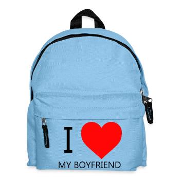 I LOVE MY BOYFRIEND T-SHIRT - Kids' Backpack - light blue - Front