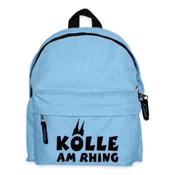 Köln am Rhein - Kölle am Rhing - Kinder Rucksack - Hellblau - Vorne