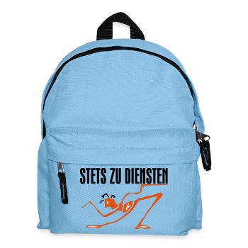 Stets zu Diensten - Kinder Rucksack - Hellblau - Vorne