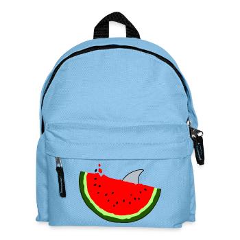 Cadeau de surfeur de requin d'été de vacances de pastèque - Sac à dos Enfant - bleu clair - Devant