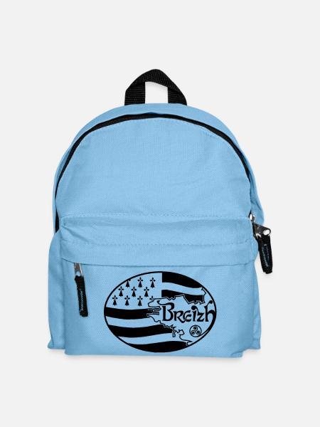 Oval Britannien - Kinder Rucksack - Hellblau