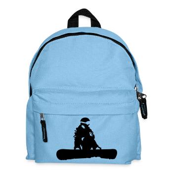 Snowboarding - Kinder Rucksack - Hellblau - Vorne