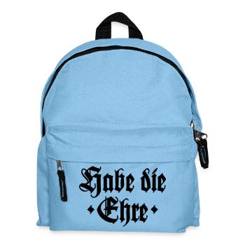 Habe die Ehre - Kinder Rucksack - Hellblau - Vorne
