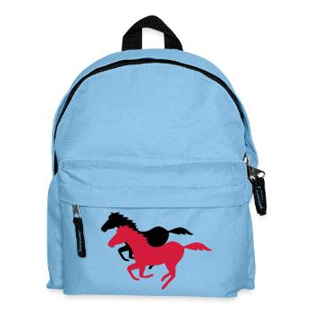horse - Kids' Backpack - light blue - Front