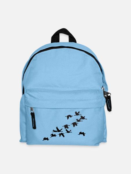 Kraniche - Kinder Rucksack - Hellblau