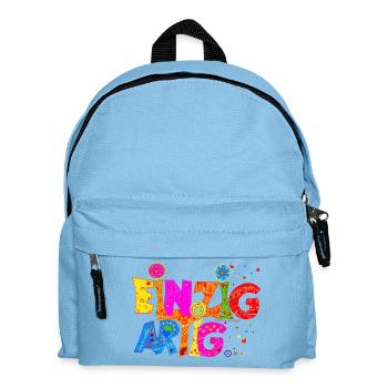 Einzigartig - Kinder Rucksack - Hellblau - Vorne