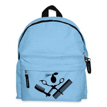 Für Friseursalon mit Schere - Kinder Rucksack - Hellblau - Vorne